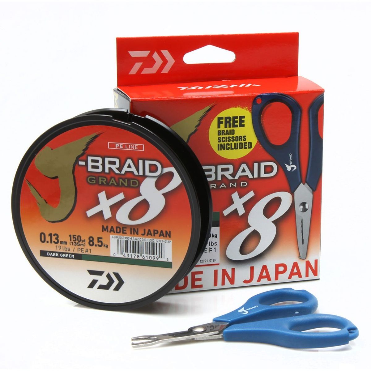 Daiwa Grand X8 135m Incl Fletline Saks 0,20mm 13,1kg