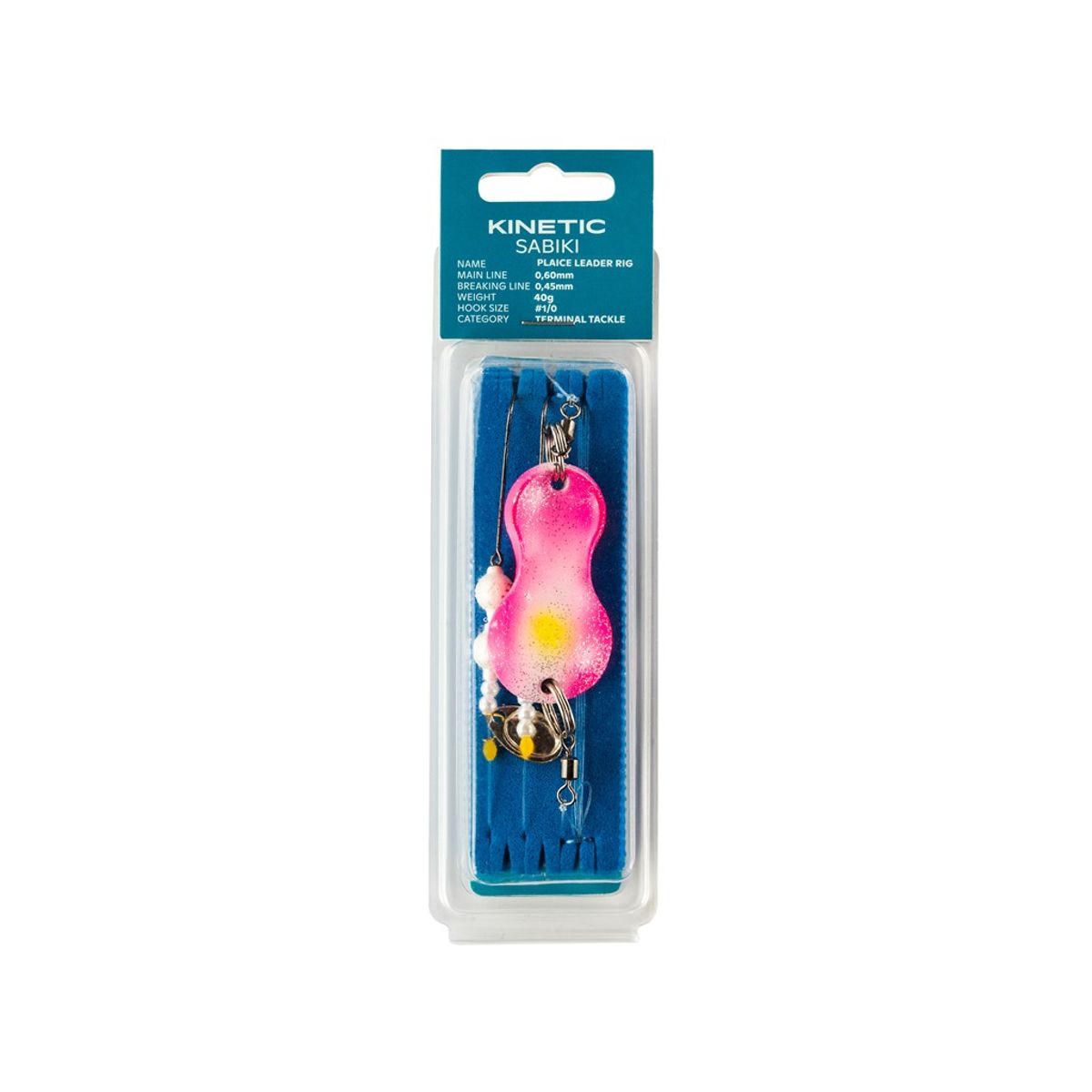 Kinetic Sabiki Plaice Leader Fladfiske forfang 1# Kinky Pinky 60g