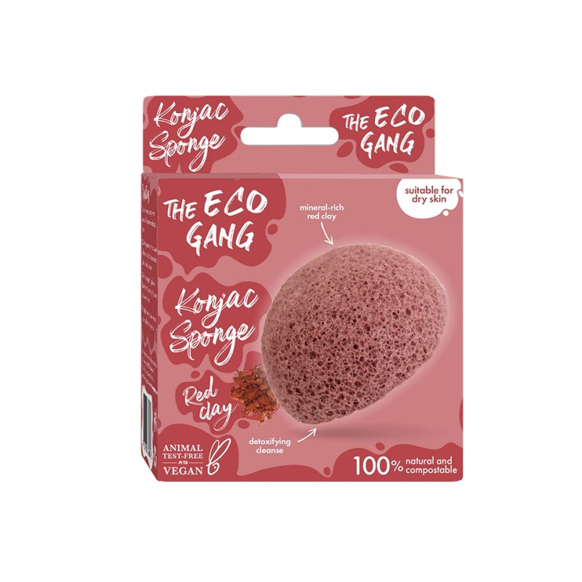 THE ECO GANG - Konjac Sponge - red clay