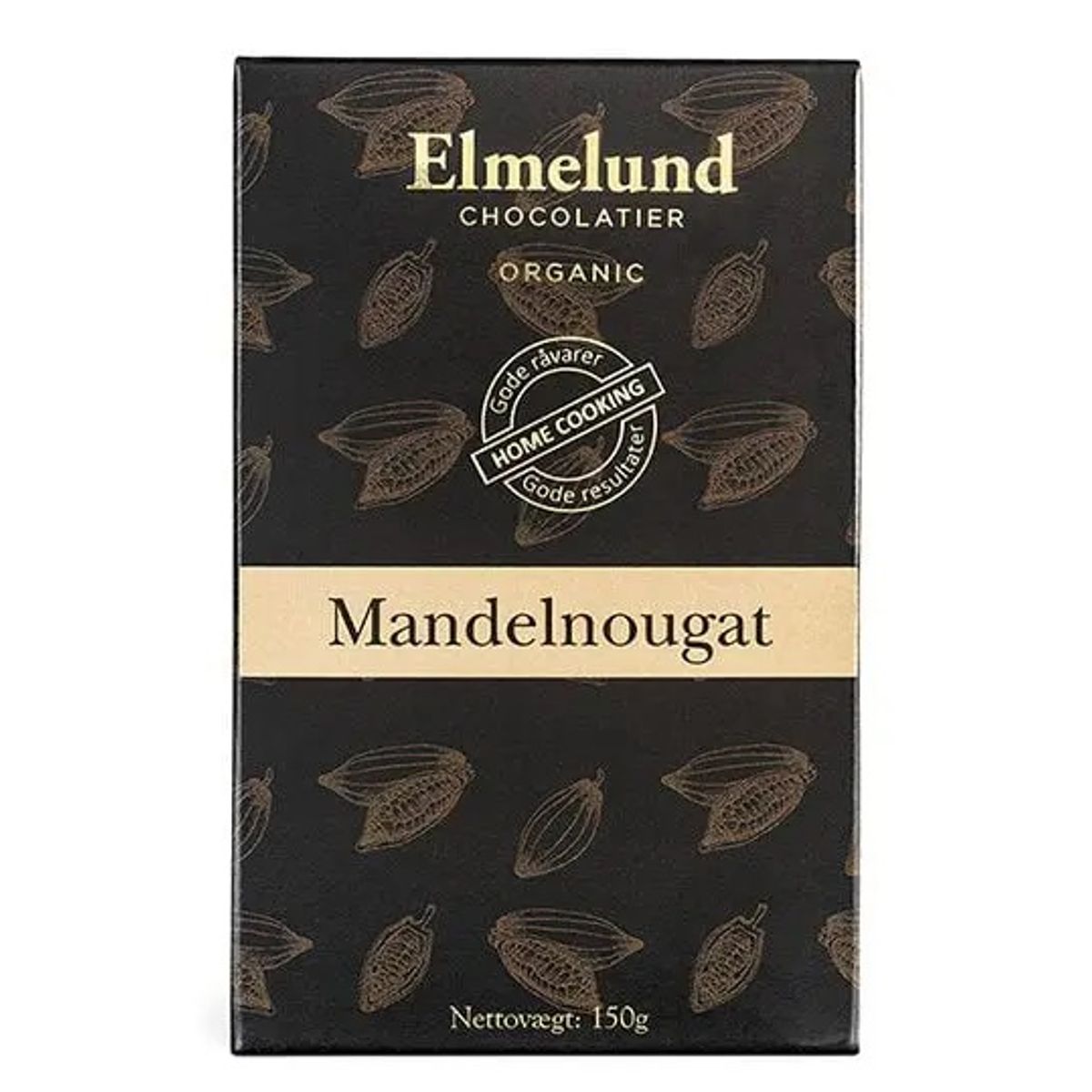 Elmelund Chocolatier - Økologisk Mandelnougat 150g