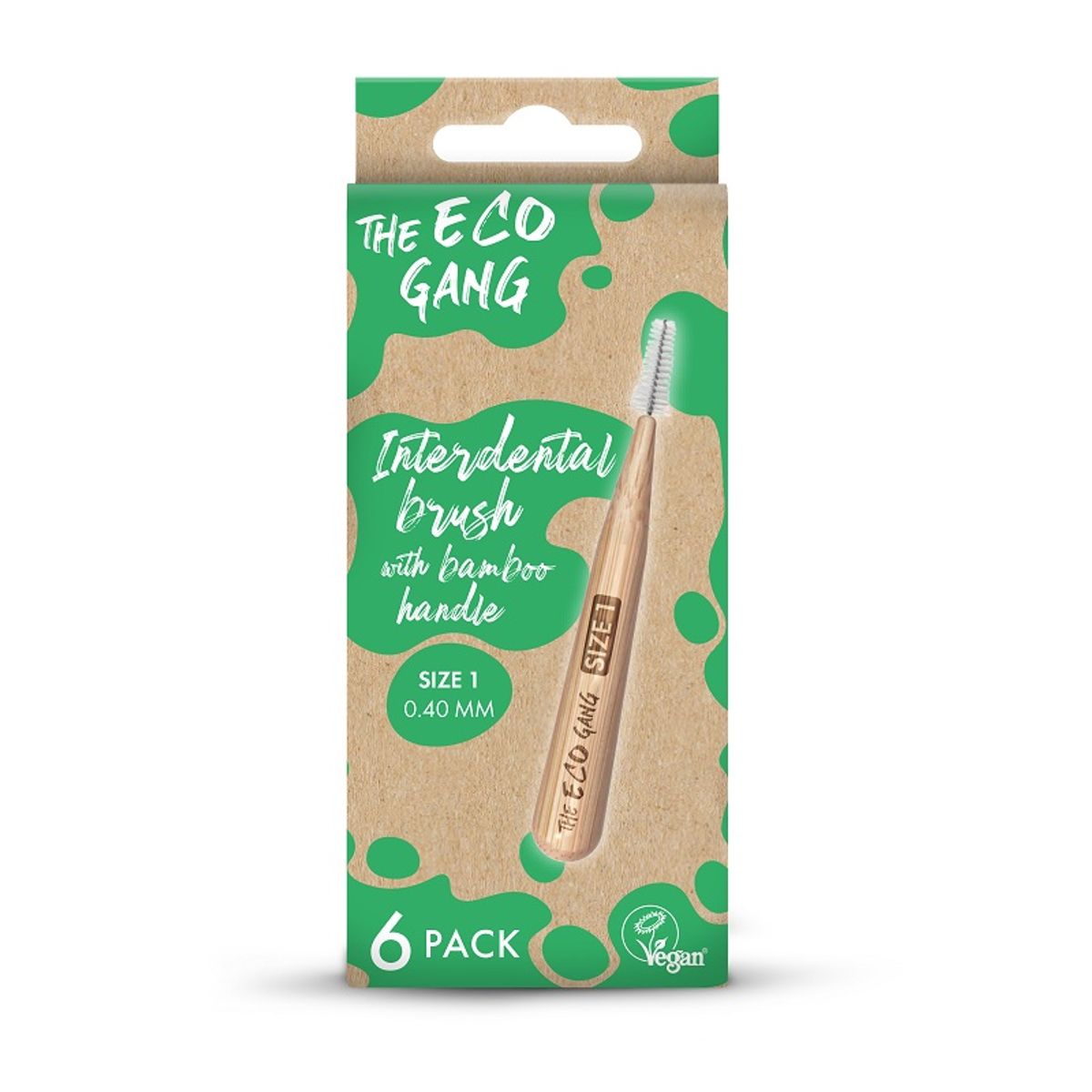 THE ECO GANG - Bambus Interdental Mellemrumsbørste 0,40mm