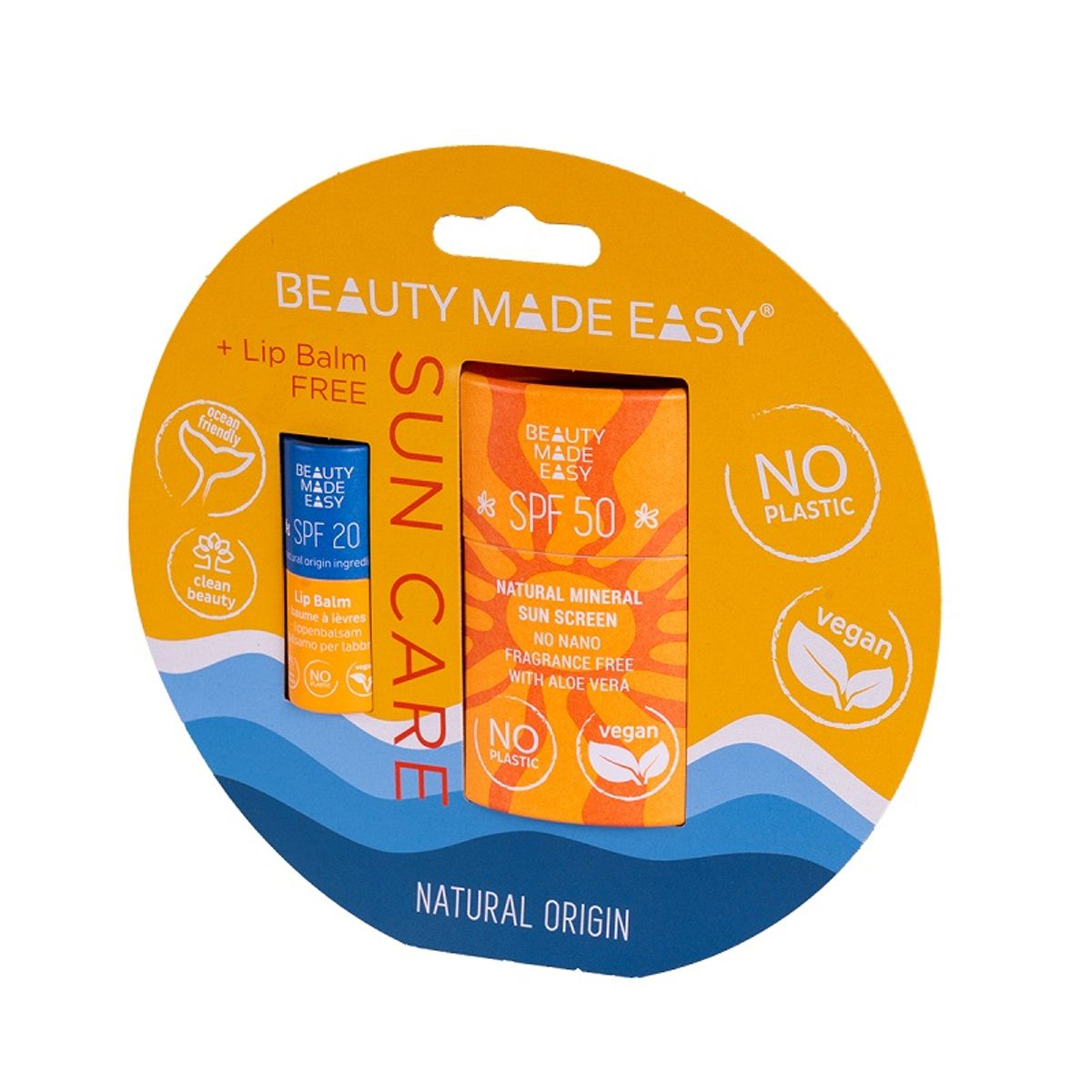 Beauty Made Easy® - SUN PROTECT Face SPF 50 & Lips SPF 20 - gaveæske