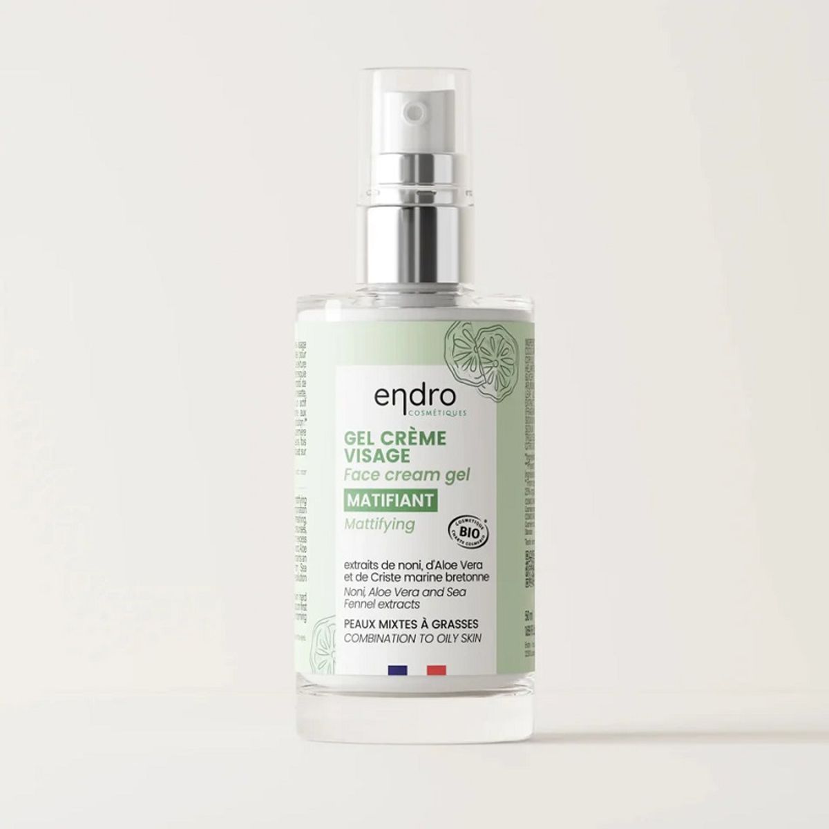 endro cosmètiques - Bio Face Cream Gel - Mattifying