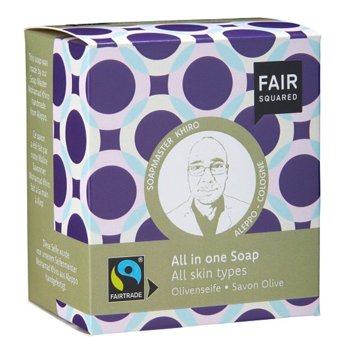 FAIR SQUARED - Økologisk All-In-One Oliven & Øl Sæbebar