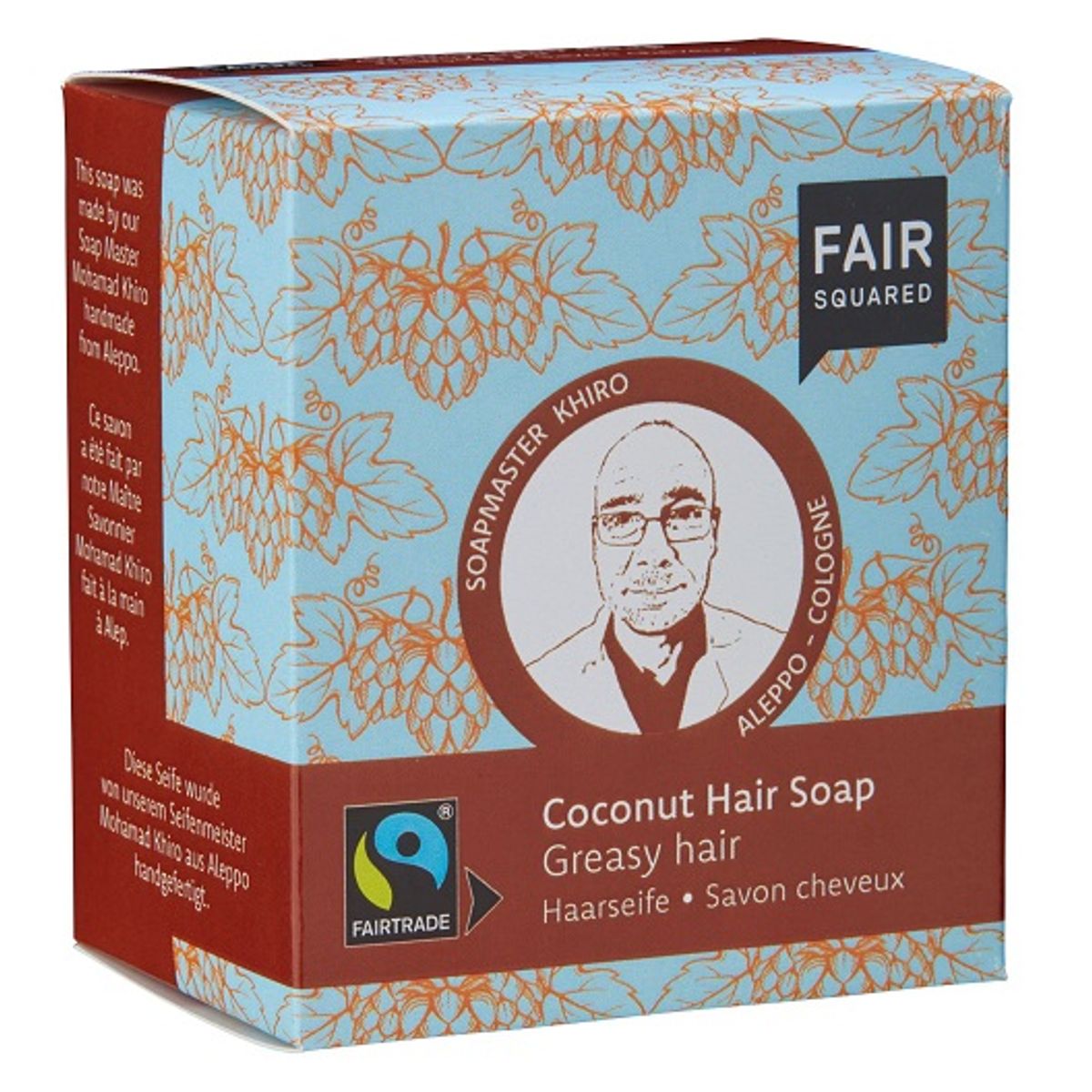 FAIR SQUARED - Økologisk Kokos Shampoobar til Fedtet Hår