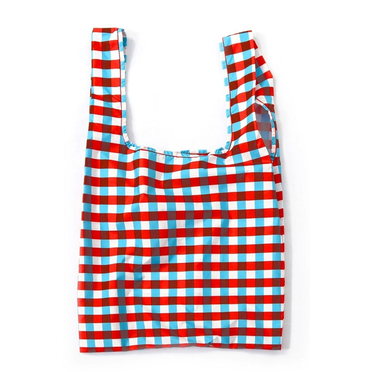 KIND BAG - Tricolour Gingham Indkøbspose i Medium