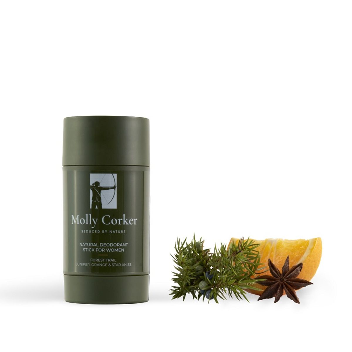 Molly Corker - Natural deodorant stick - Juniper | Orange | Star Anis