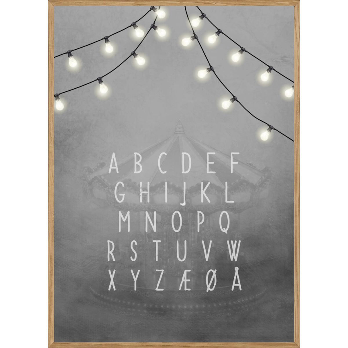 THE ALPHABET - BØRNEPLAKAT 50 x 70cm - BØRN > BØRNEPLAKATER - Living Nature