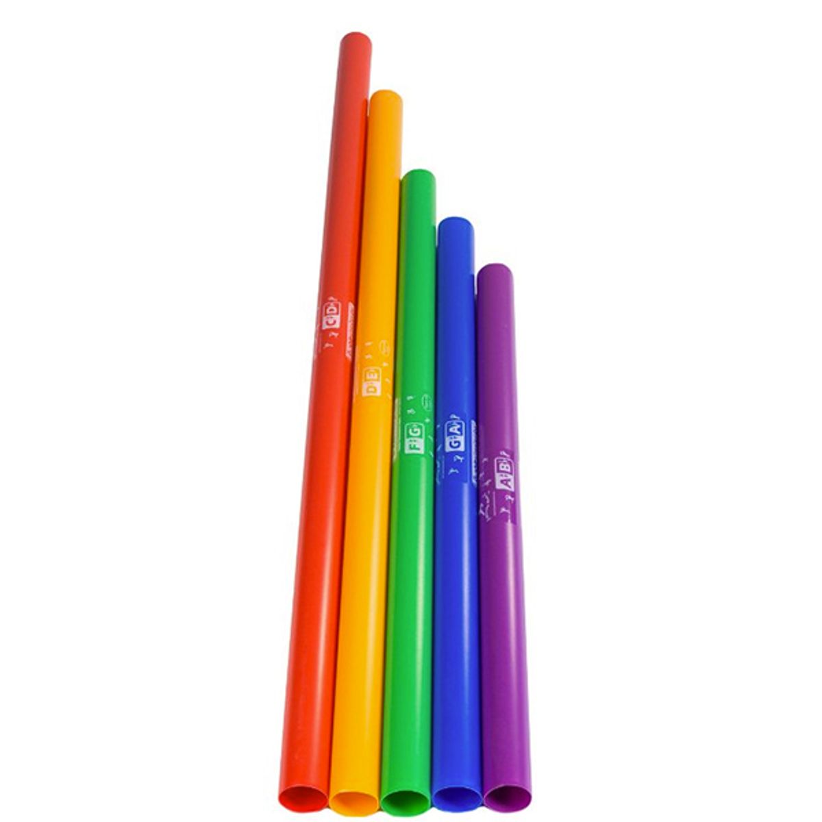 Boomwhackers Bas Sæt (5 stk.)