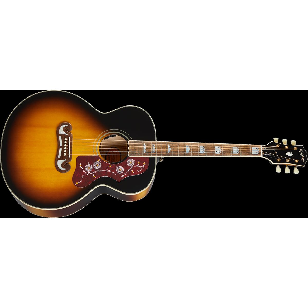 Epiphone J-200 Western Guitar (Aged Vintage Sunburst Gloss)