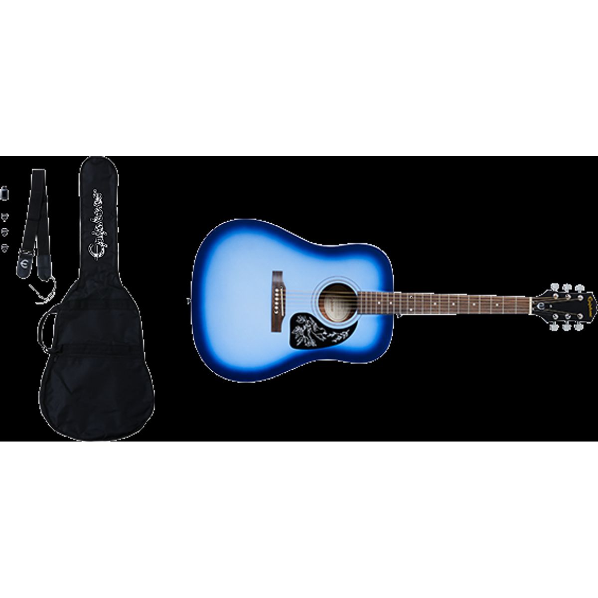 Epiphone Starling Western Guitar Pakke (Starlight Blue)