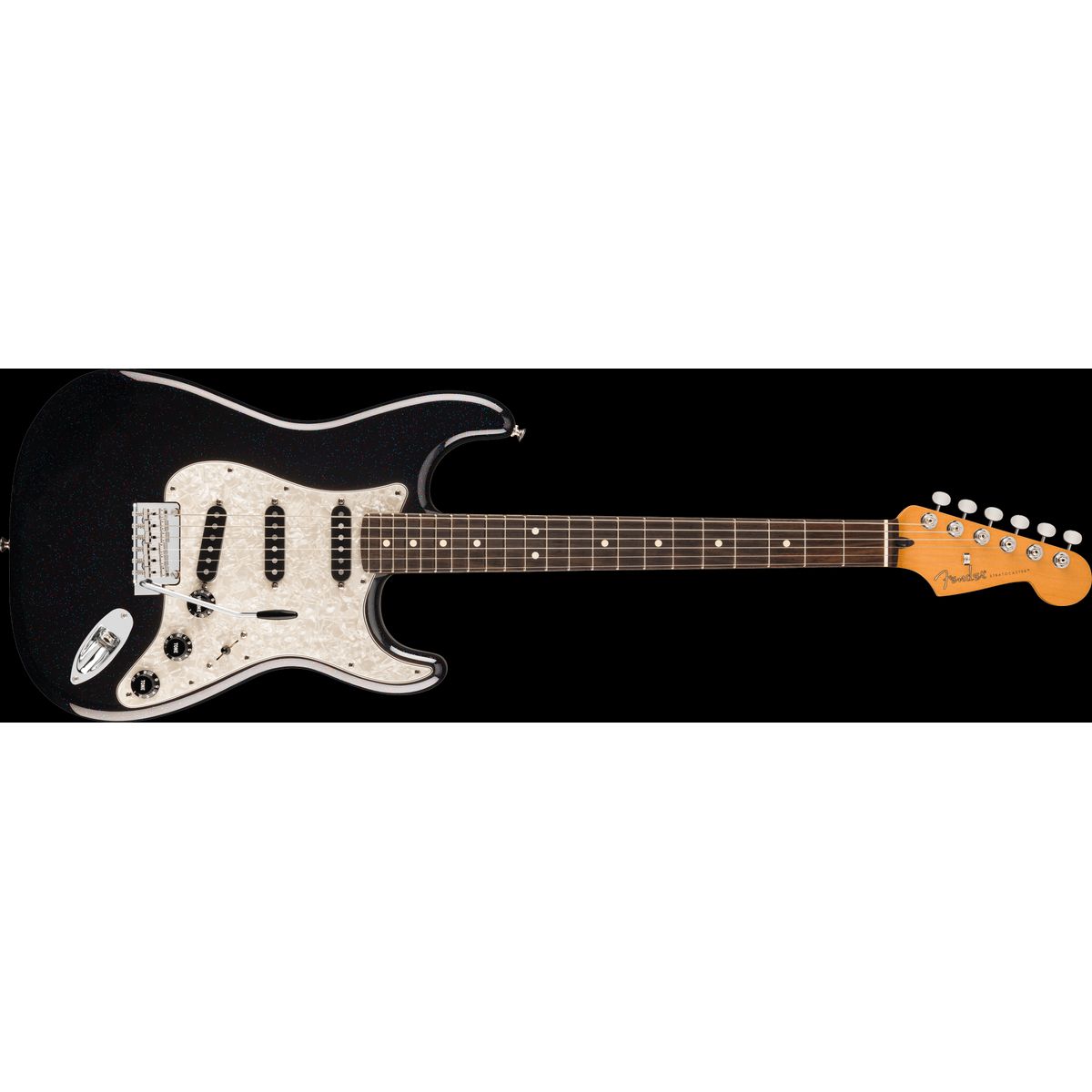 Fender 70th Anniversary Player Stratocaster El-guitar (Nebula Noir)