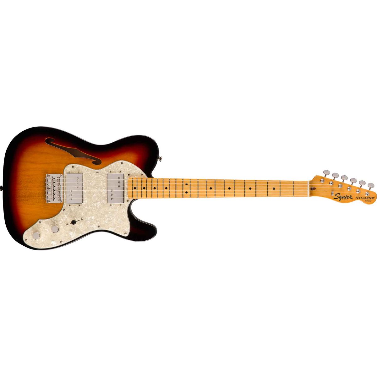 Fender Squier Classic Vibe '70s Custom Telecaster Thinline El-guitar (Sunburst)