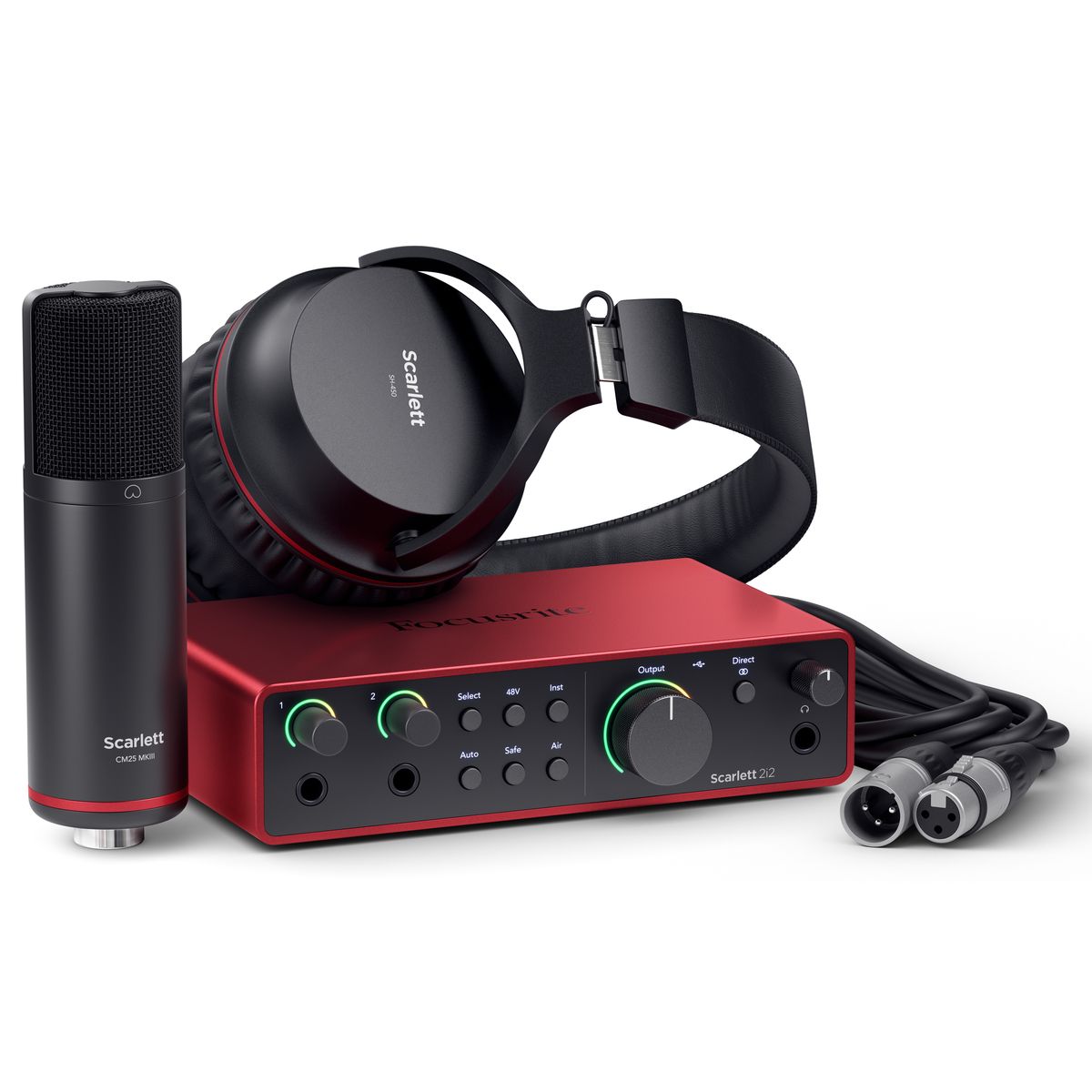 Focusrite Scarlett 2i2 Studio 4th Gen Lydkort Pakke