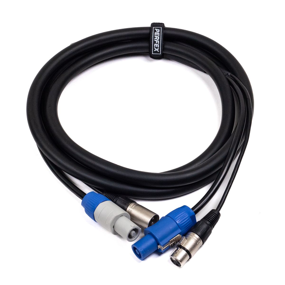 Perfex Powercon & XLR Multikabel (DMX, 3m)