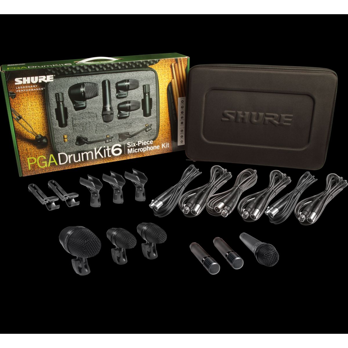 Shure PGA Drumkit 6 Tromme Mikrofonpakke