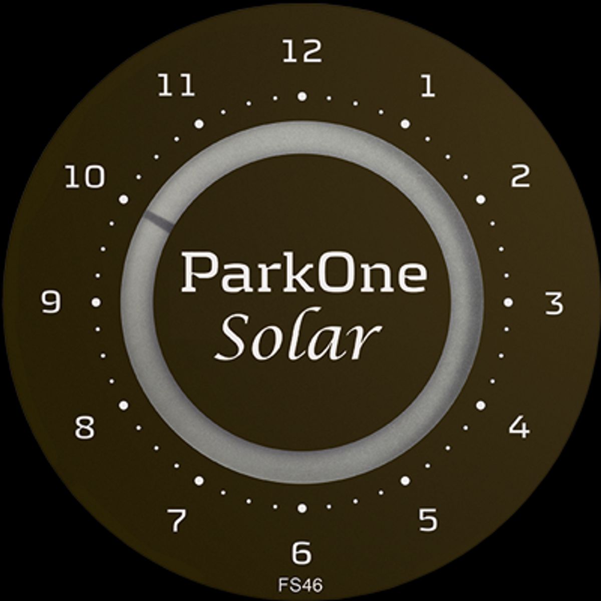 ParkOne Solar Parkeringsur, Sort