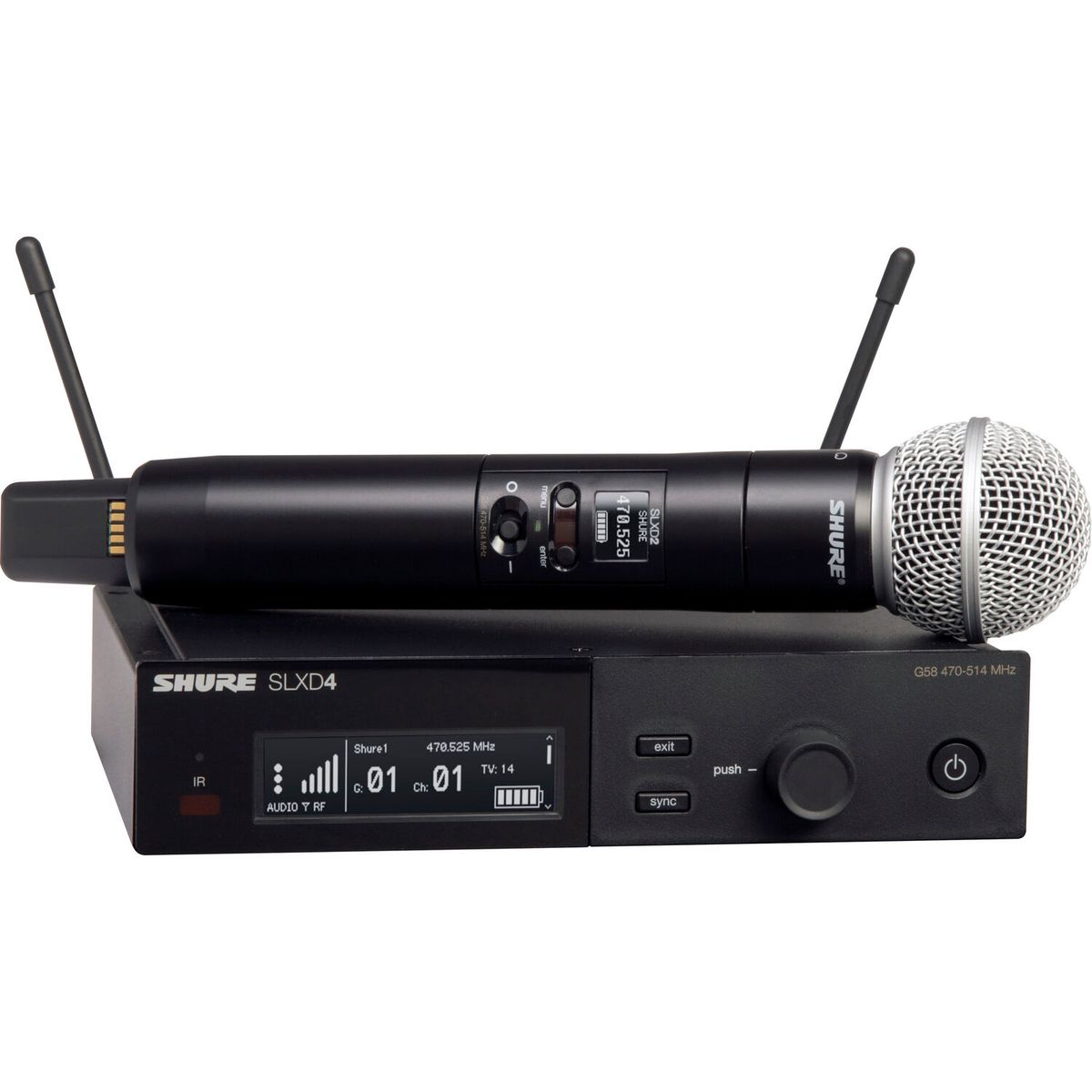 Shure SLXD24E/SM58-S50 Trådløst Mikrofon System (823-865Mhz)