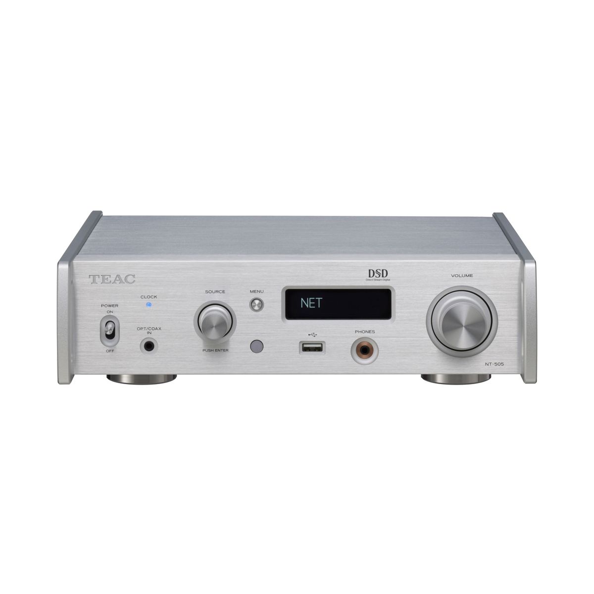 TEAC NT-505-X USB Network DAC Pre-amp (sølv)