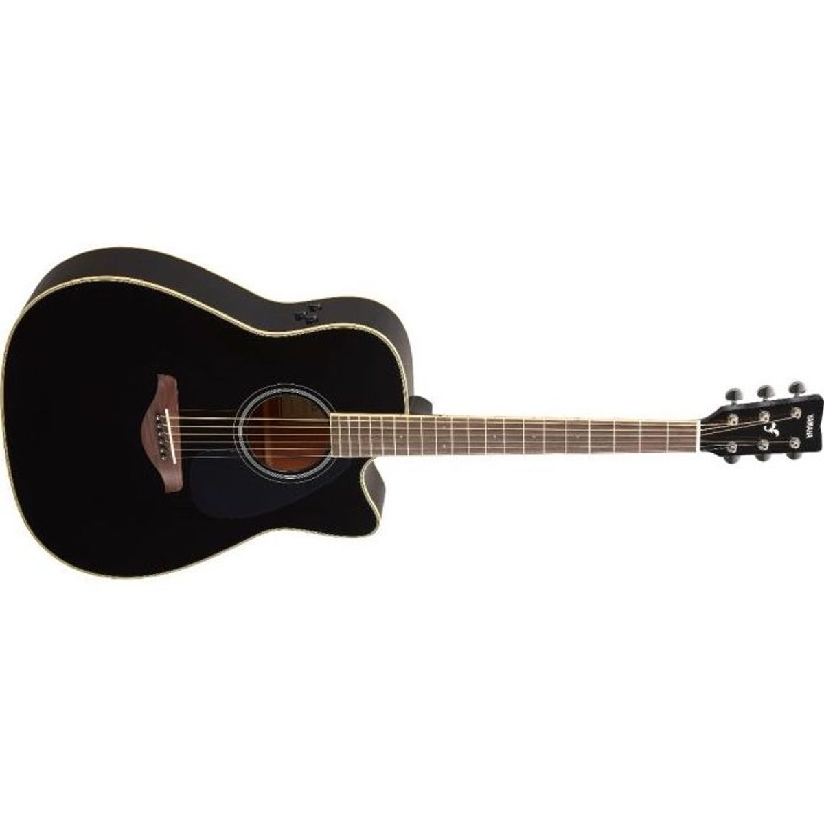 Yamaha FGC-TA TransAcoustic Western Guitar (Sort)