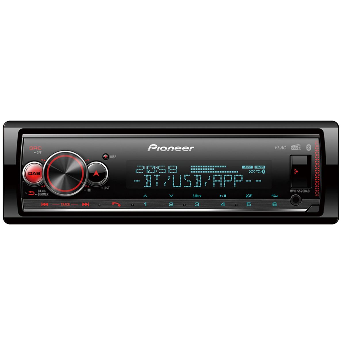 Pioneer MVH-S520DAB Bilstereo Bluetooth DAB+ Radio