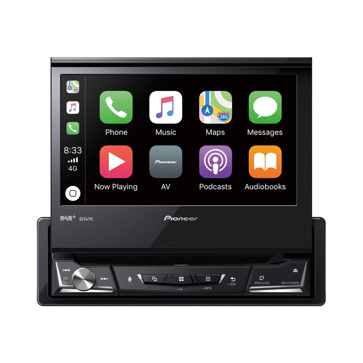 Pioneer AVH-Z7200DAB Apple CarPlay, Bluetooth og USB