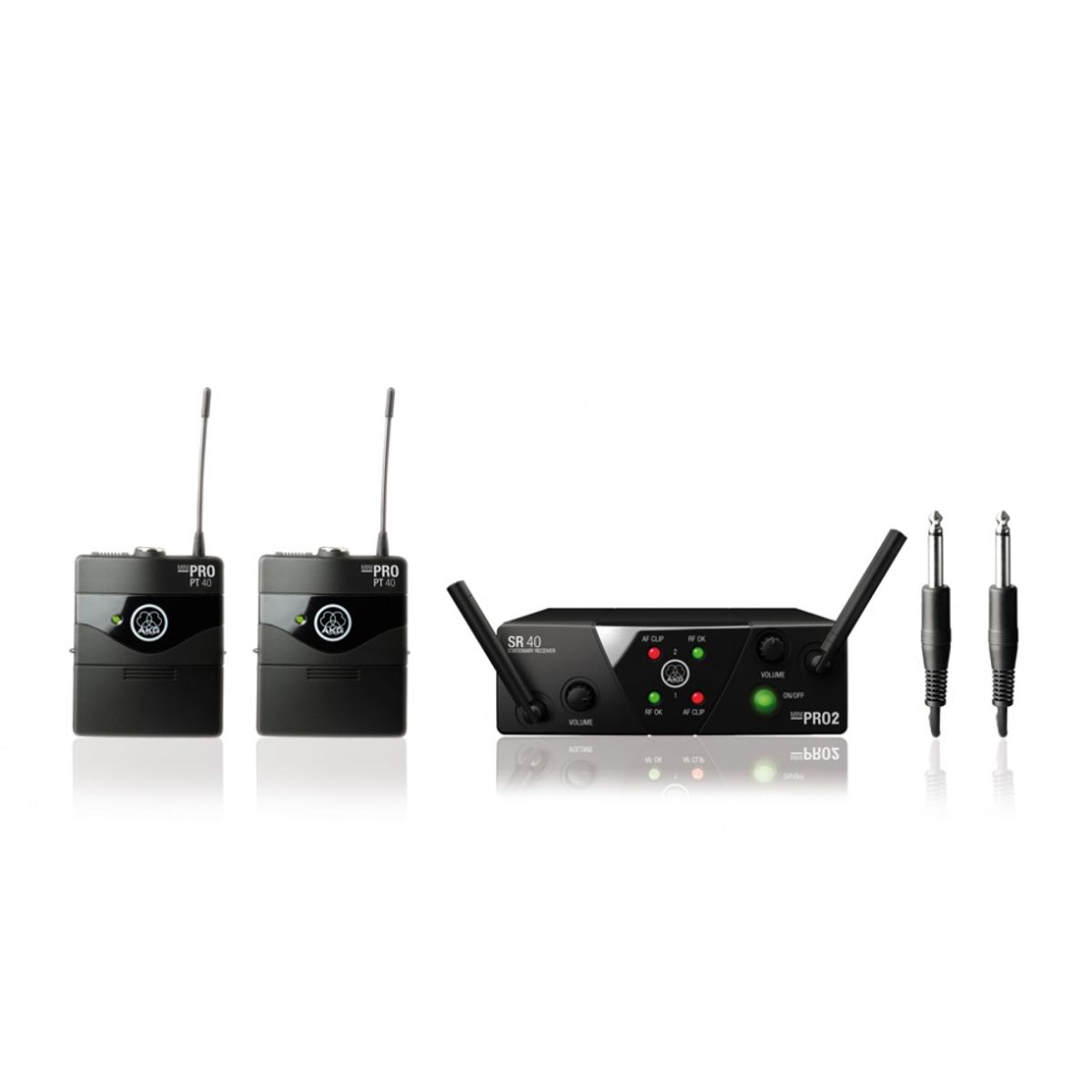 AKG WMS40 MINI2 dual system med 2x lommesender (ISM2-ISM3)