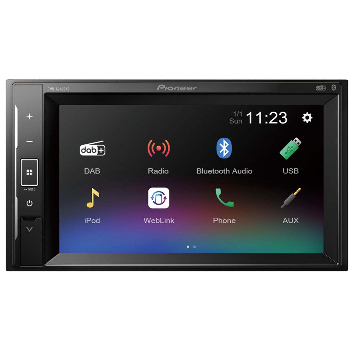 Pioneer DMH-A240DAB Bilstereo Multimediaafspiller Bluetooth/DAB+