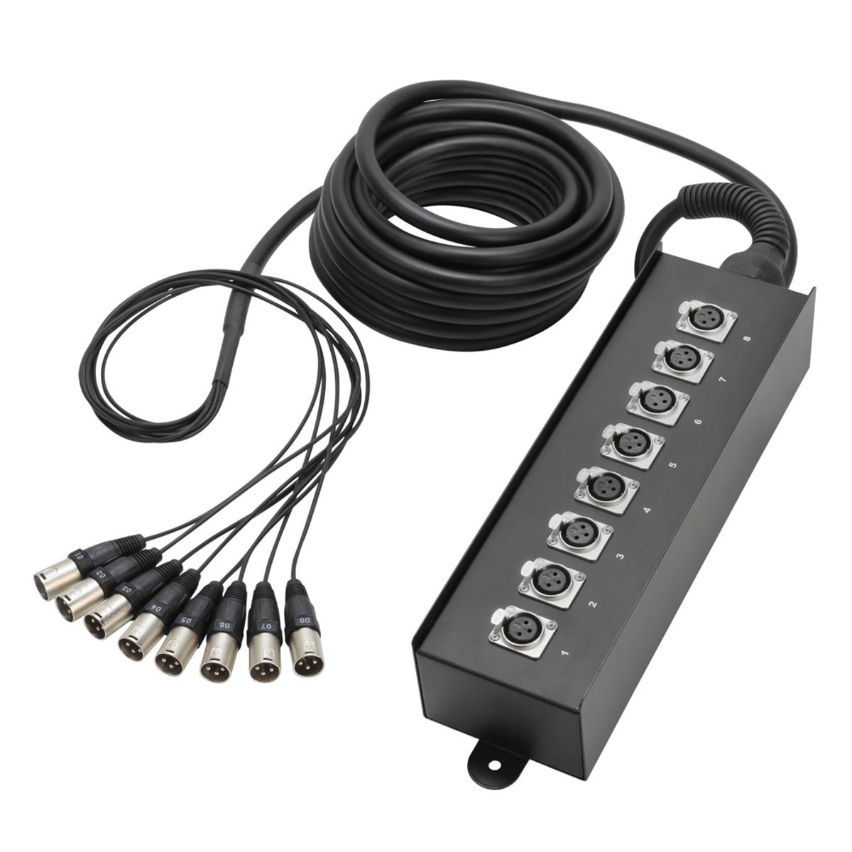 Multikabel med Stage Box 8/0 (10 m)