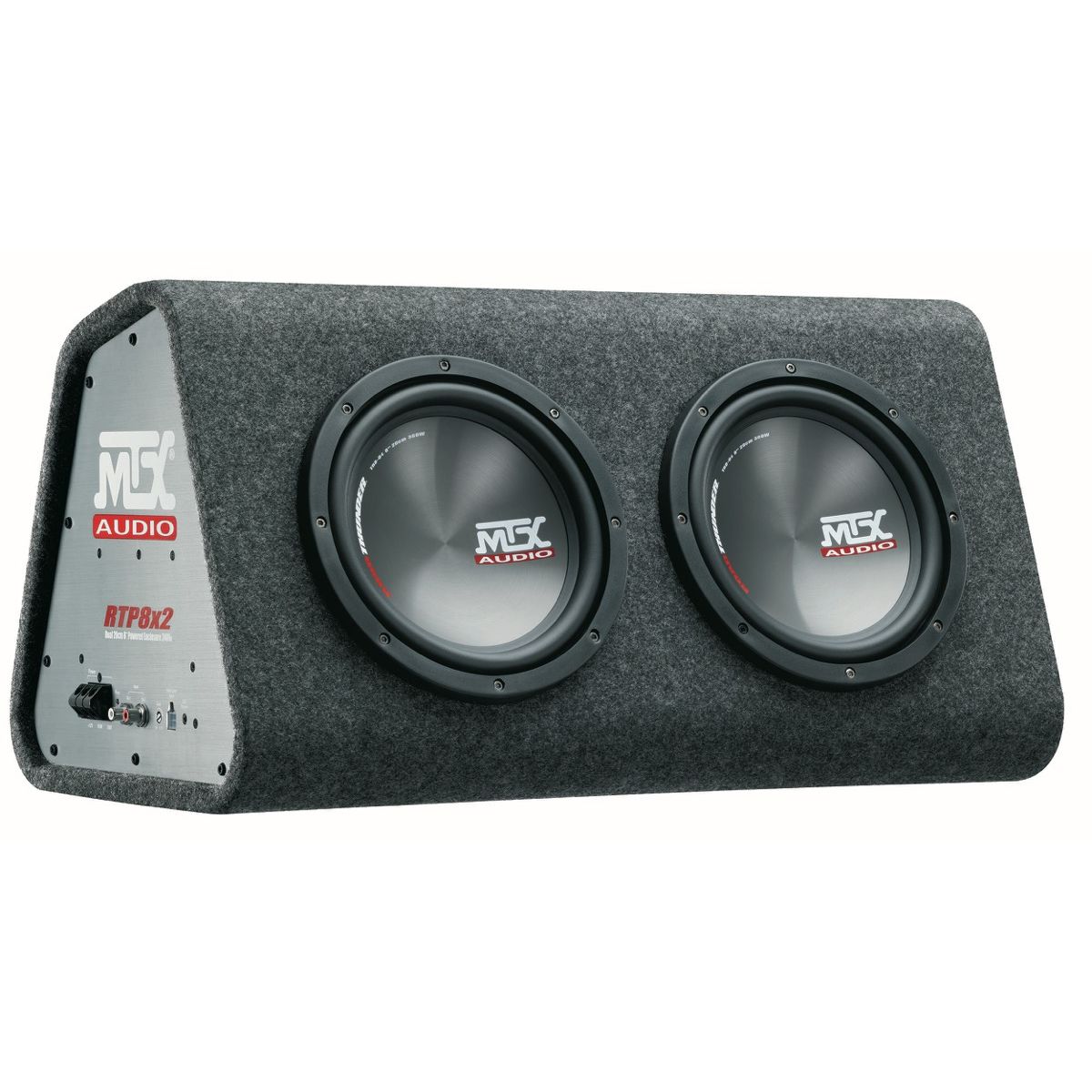 MTX RTP8x2 Aktiv Subwoofer m. Indbygget Klasse-D Forstærker (2x8")