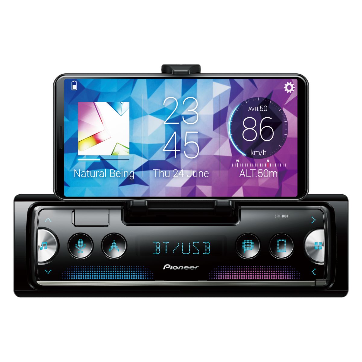 Pioneer SPH-20DAB Smartphone Receiver m. DAB og Bluetooth