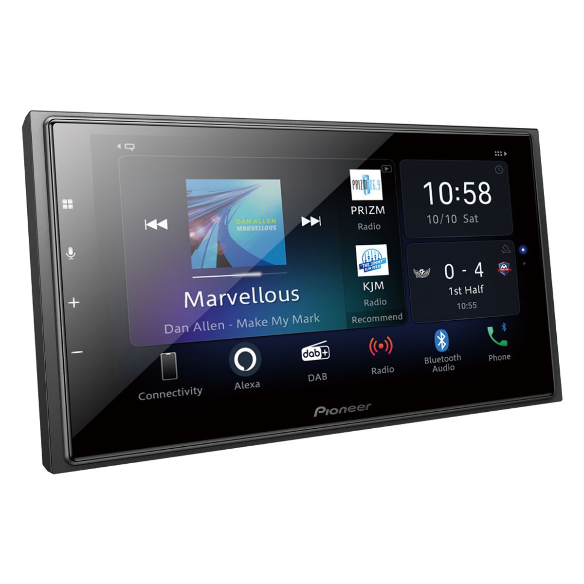 Pioneer SPH-EVO64DAB 2-DIN Bilstereo m. Trådløs CarPlay, DAB radio og Bluetooth