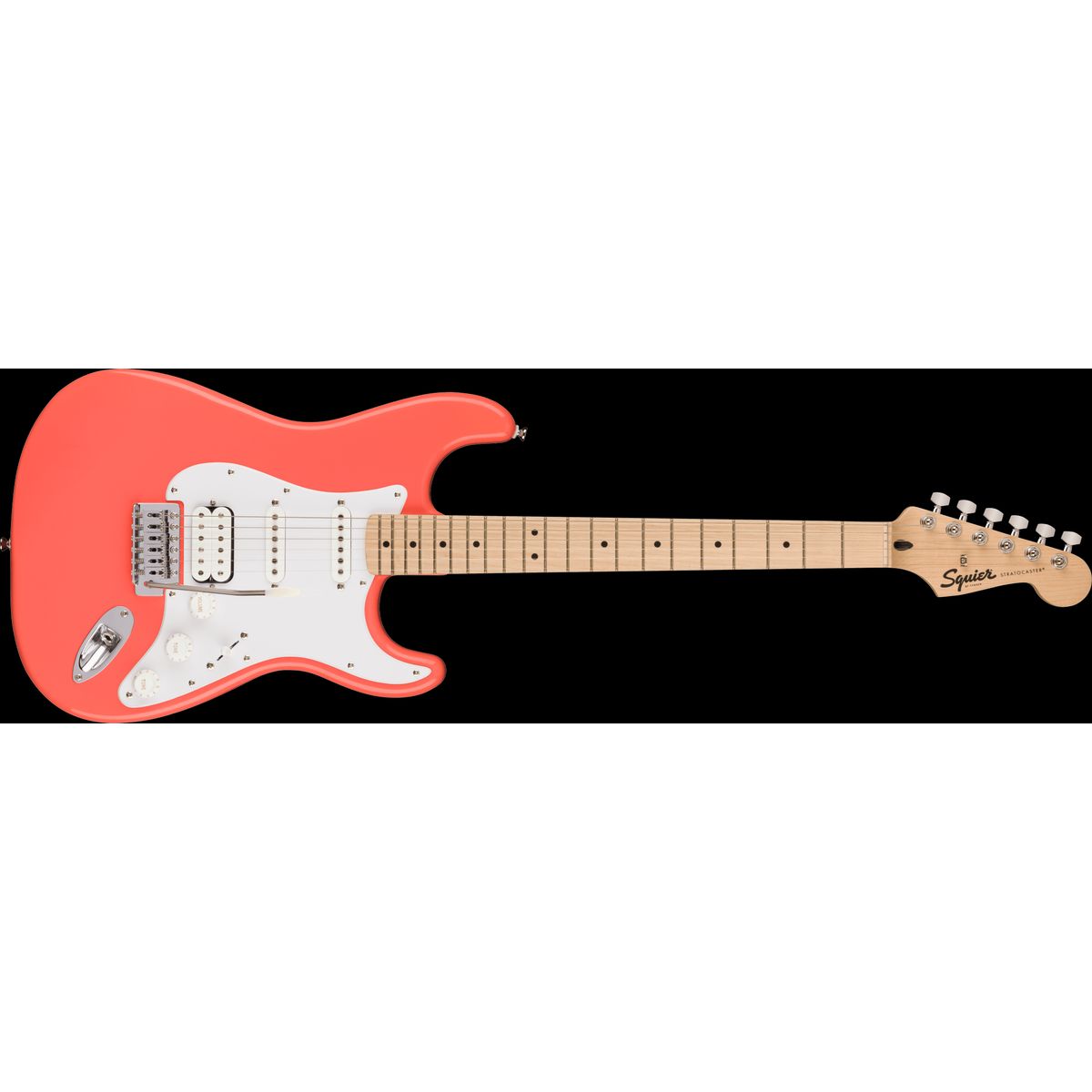 Fender Squier Sonic Stratocaster HSS El-guitar (Tahitian Coral)