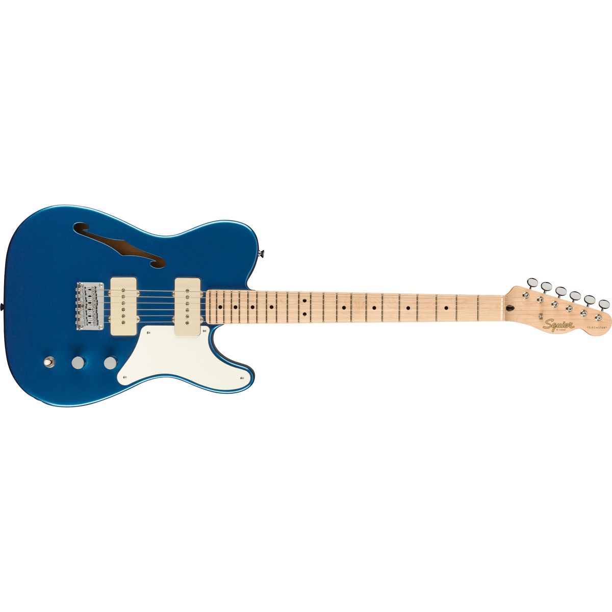 Fender Squier Paranormal Cabronita Telecaster Thinline El-guitar (Lake Placid Blue)