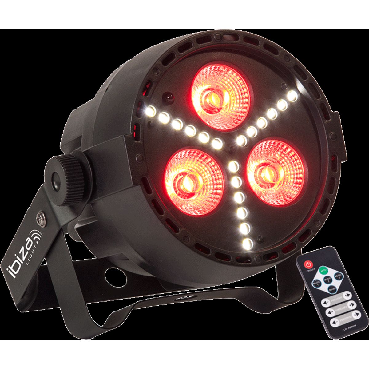 Ibiza LED PAR Lampe RGBW m. Strobe (15W)