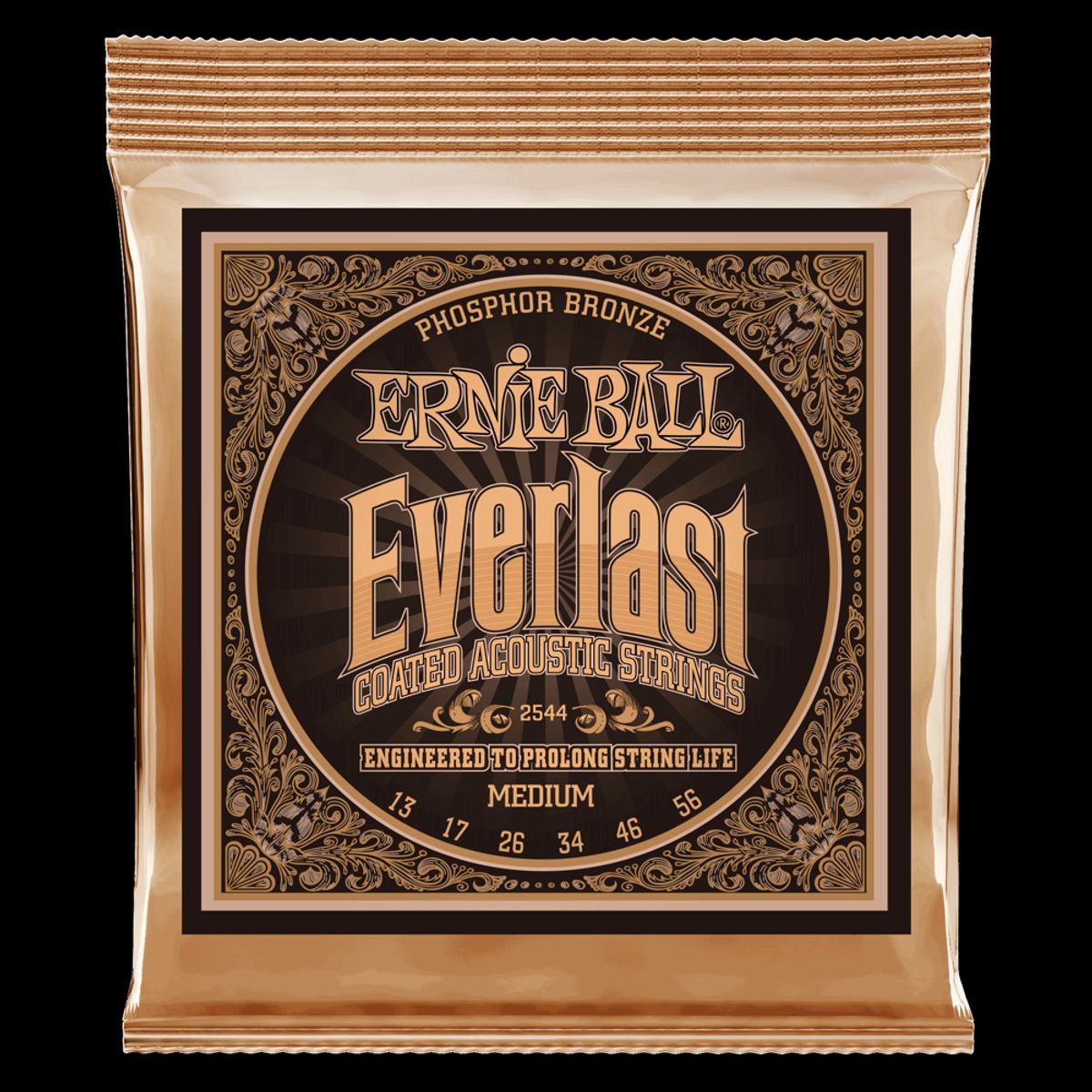 Ernie Ball Everlast Coated Phosphor Bronze Guitarstrenge (Akustisk) Medium 013-056