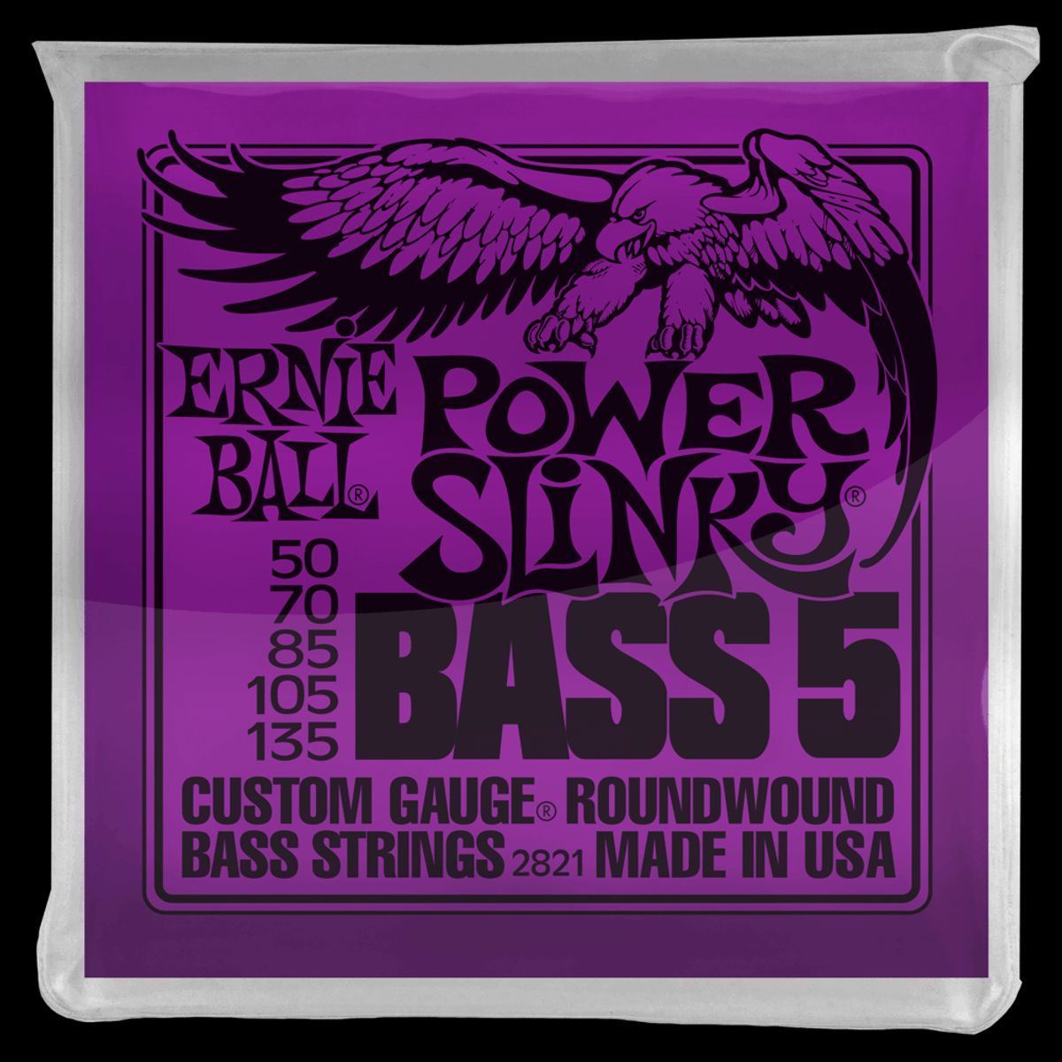 Ernie Ball Slinky Nickel Wound Basstrenge (5) Power Slinky 055-110