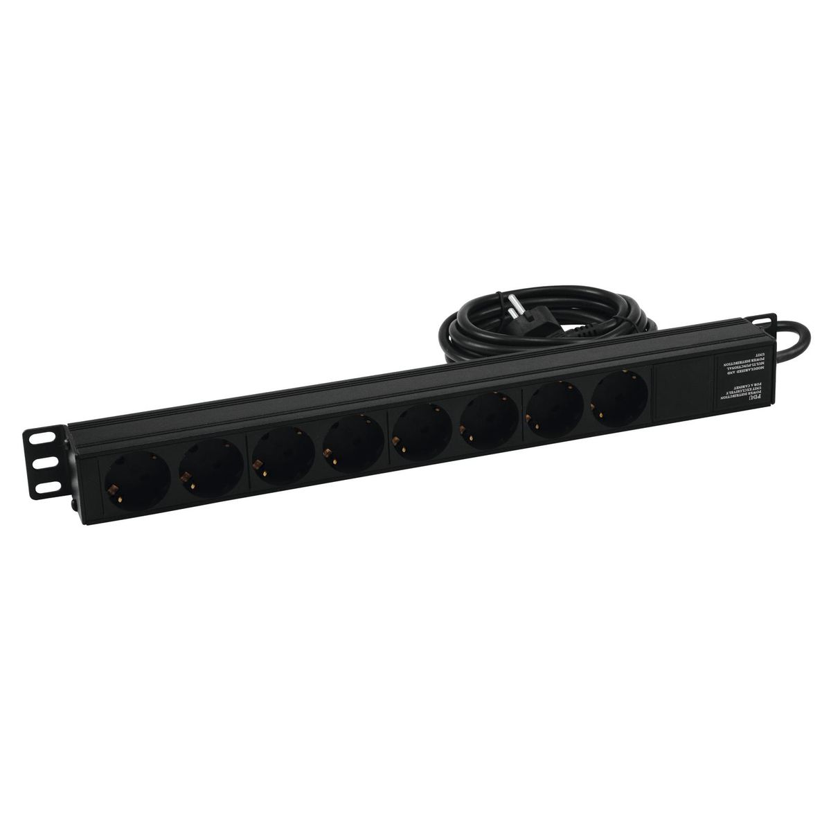 Eurolite R-19-8 1U Rack Strømfordeler (Schuko)