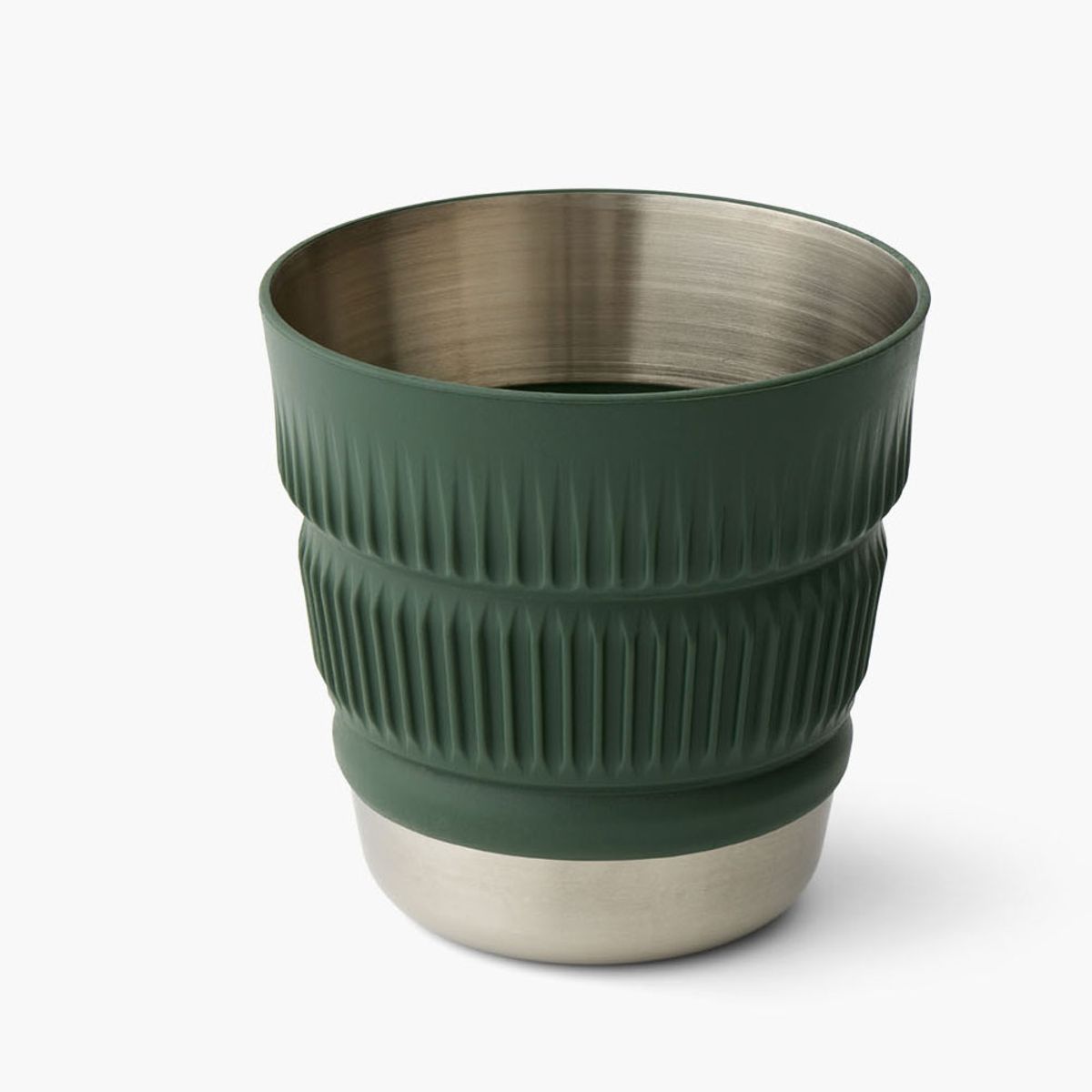 Detour Stainless Steel Collapsible Mug Laurel Wreath Green