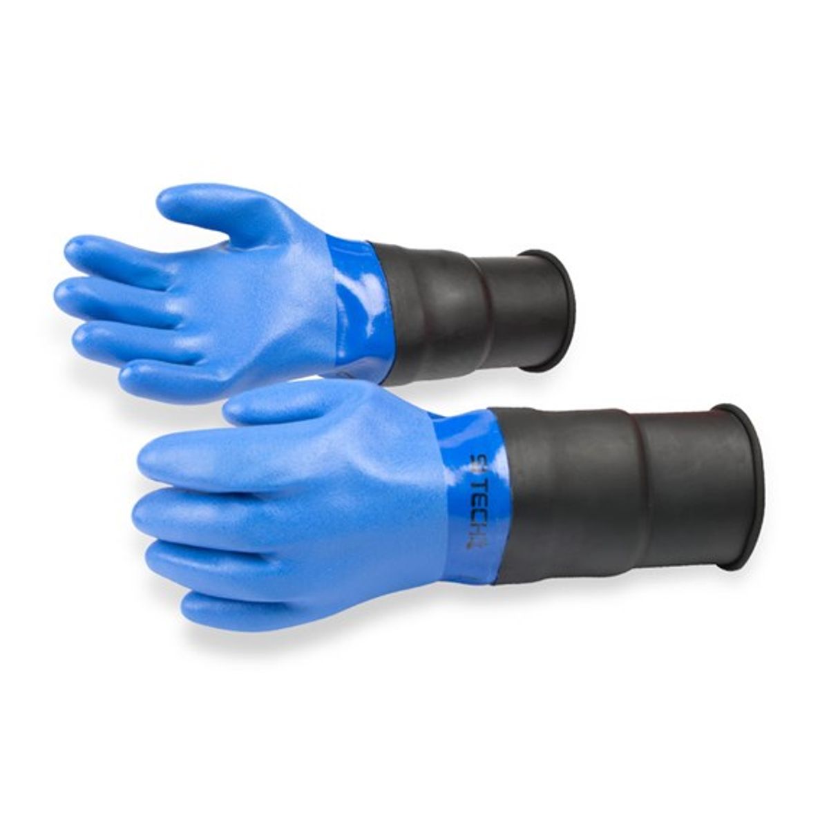 Blue PVC Glove - Extended cuff Medium