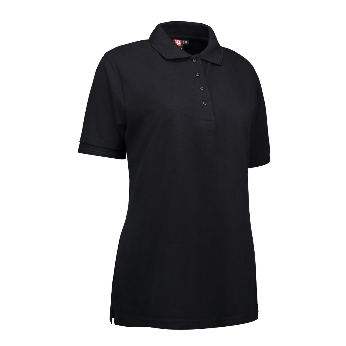 Slidstærk dame polo t-shirt i sort - XL