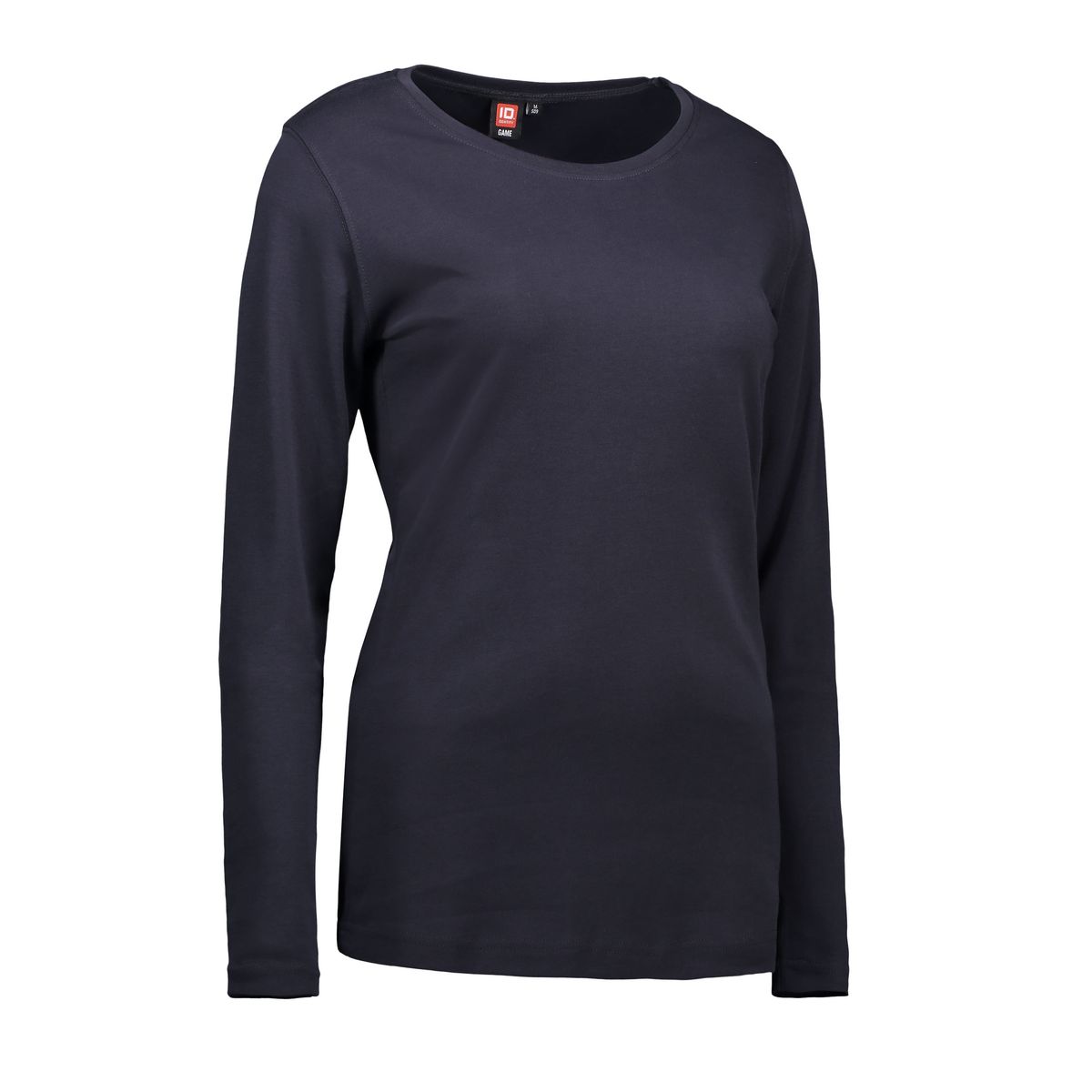 Langærmet dame t-shirt i navy - L