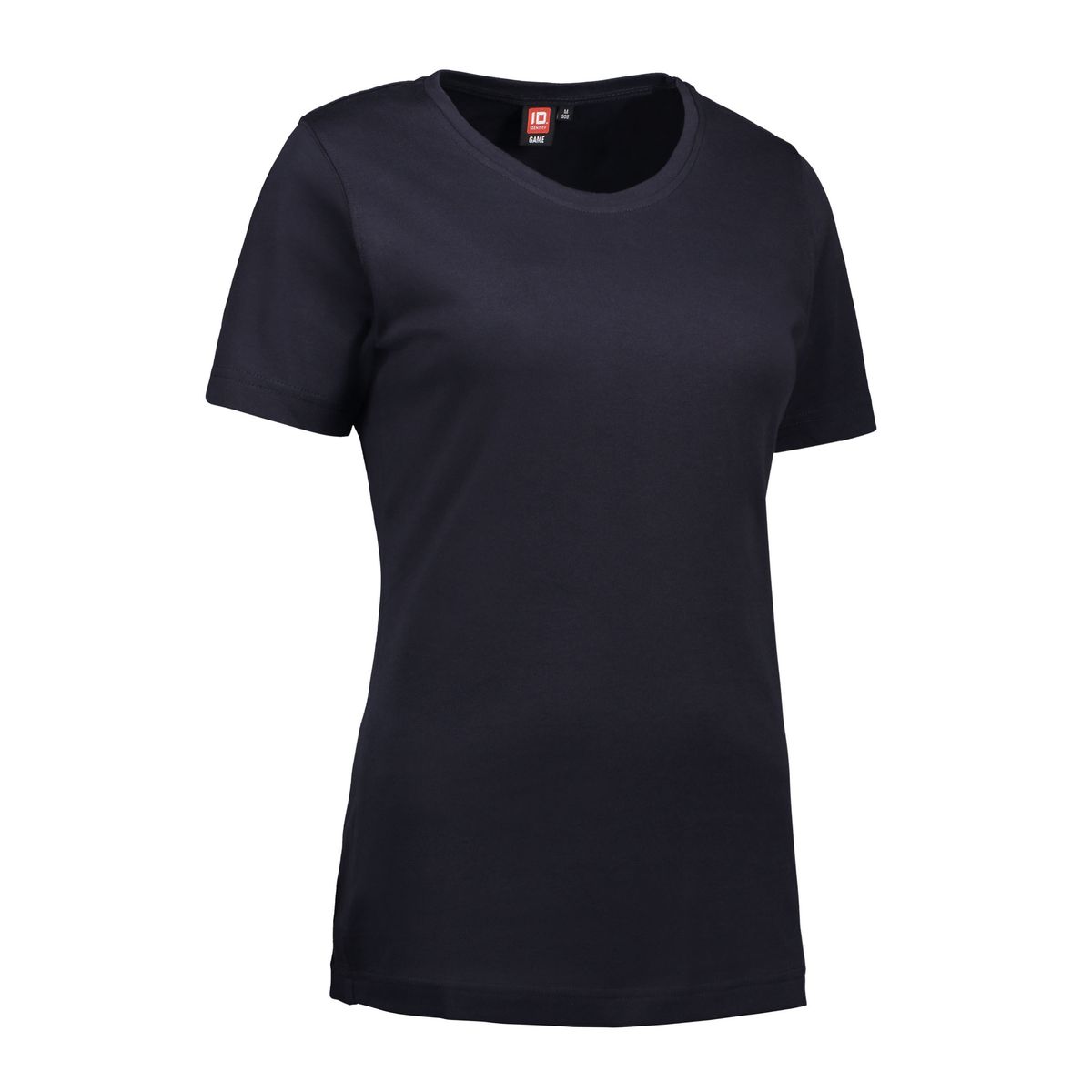 Navy t-shirt med rund hals til damer - S