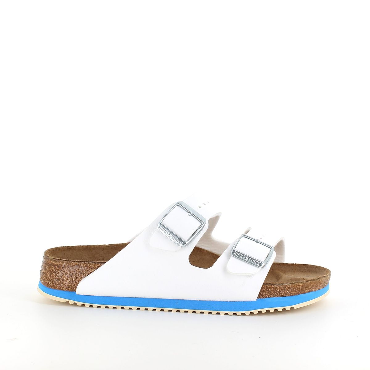 Hvid Arizona sandal fra Birkenstock med godkendte skridhæmmende såler - 37