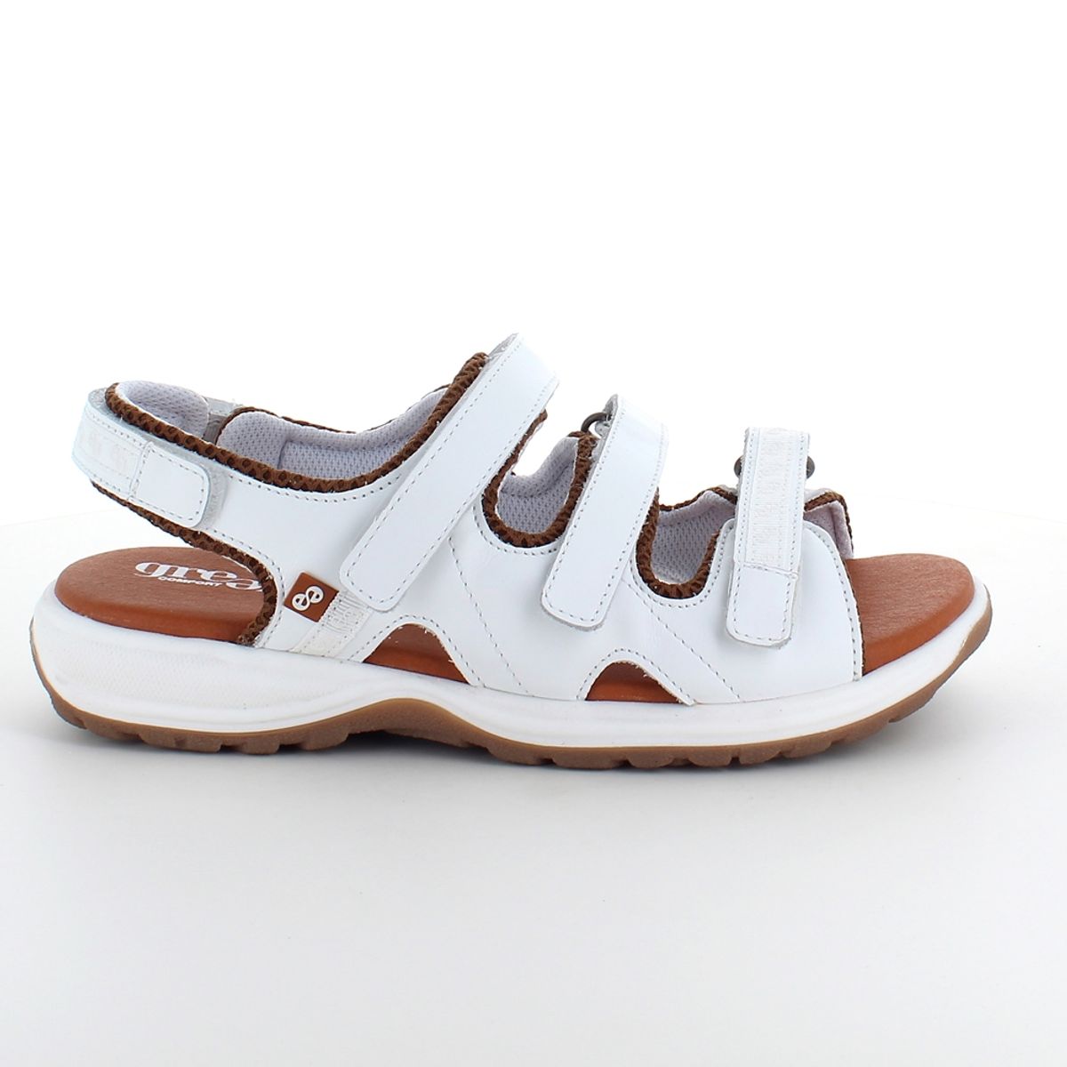 Hvid Camino skind sandal fra Green Comfort. - 41