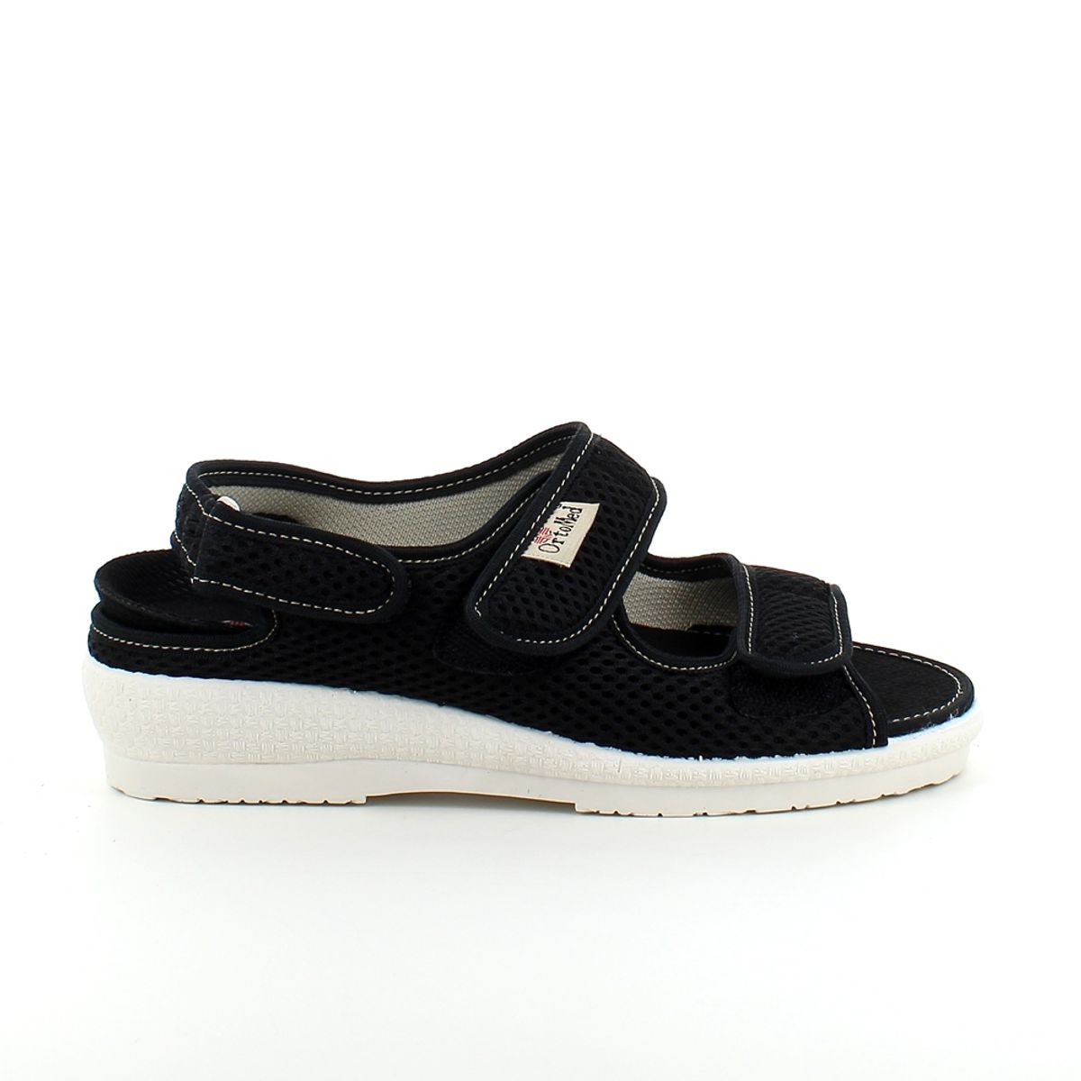 Bred sandal fra OrtoMed med velcro - 41