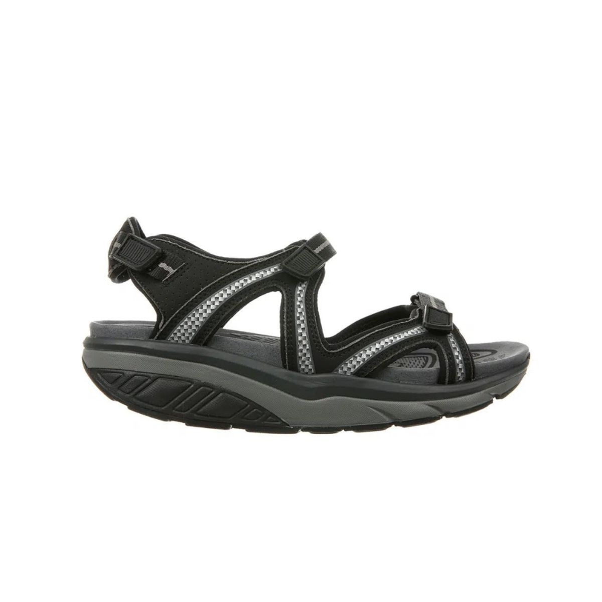 Lila 6 Black Charcoal Grey - Dame sandal fra MBT - 35