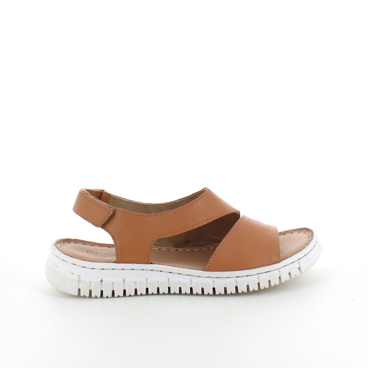 Blød brun skindsandal fra Relaxshoe - 39