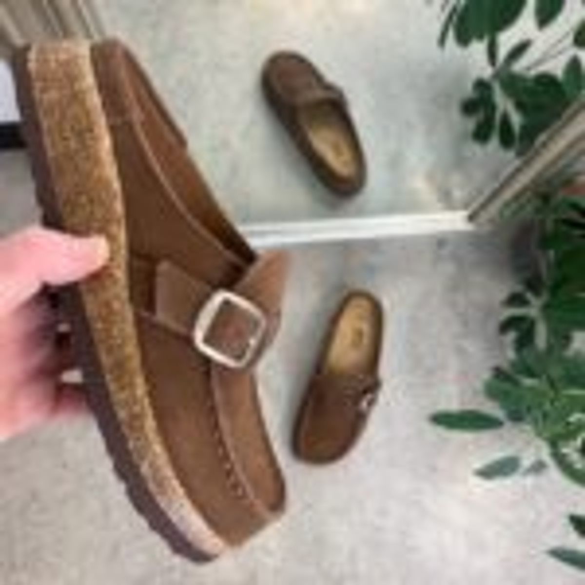 Mørkebrun loafers sandal fra Cruz med god svangstøtte. - 37