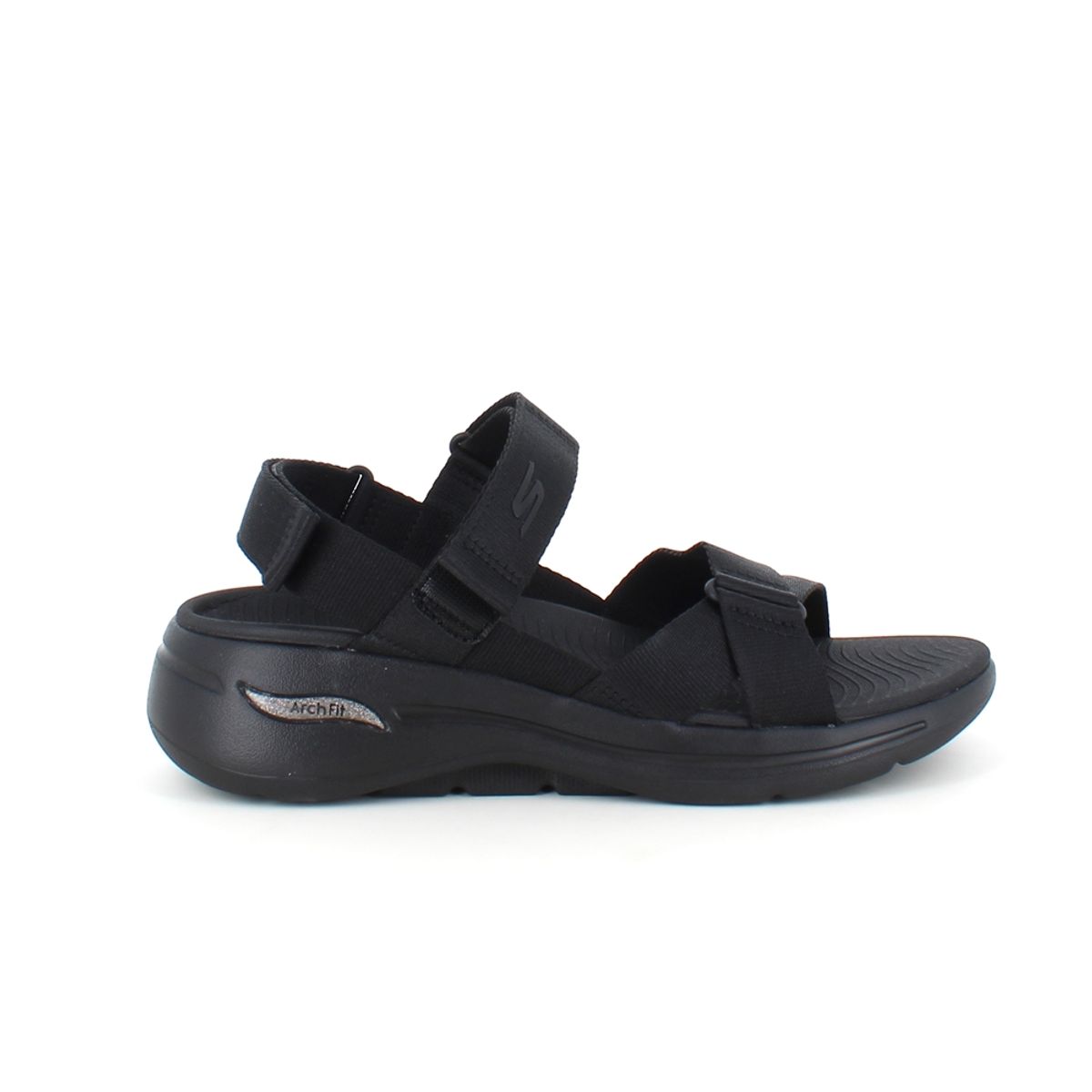 Sort Arch Fit sandal fra Skechers med god bredde - 41